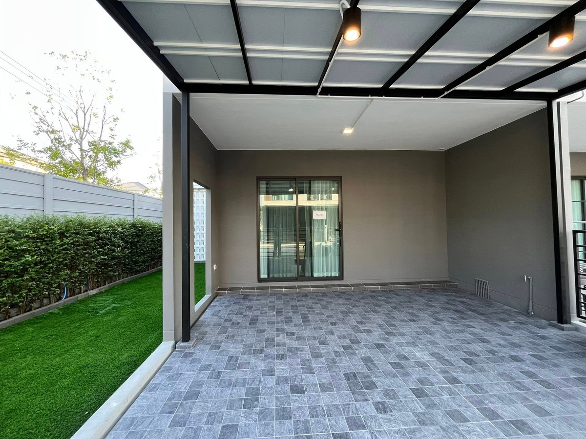 ให้เช่าทาวน์โฮม : Pleno Sukhumvit–Bangna 3 ทาวน์โฮมห้องมุม พร้อมสวนด้านข้าง ทิศเหนือ บ้านเย็น (Rt-01)