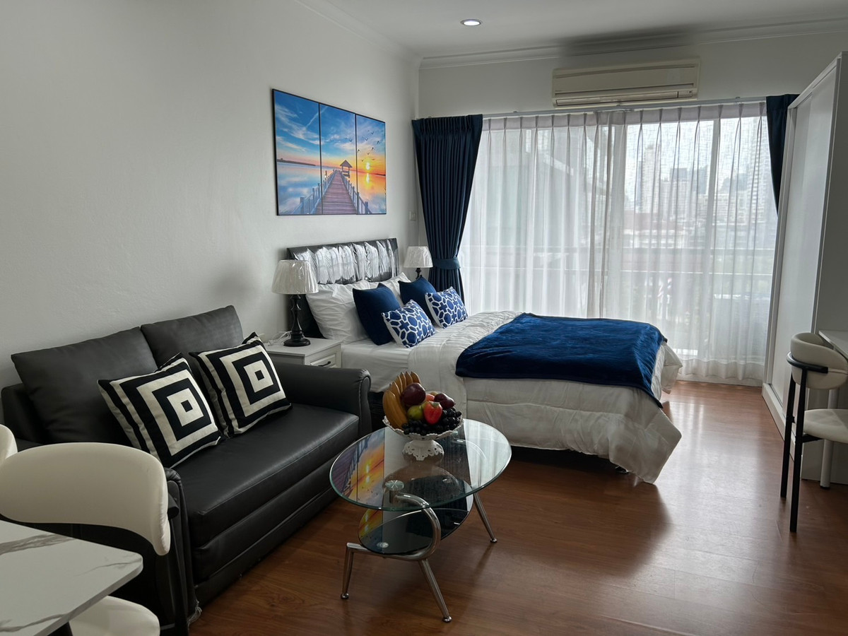 คอนโดให้เช่า : Grand Park View Asoke : แกรนด์ พาร์ค วิว อโศก (( BTS Asoke))MK-02 line @livingbkk