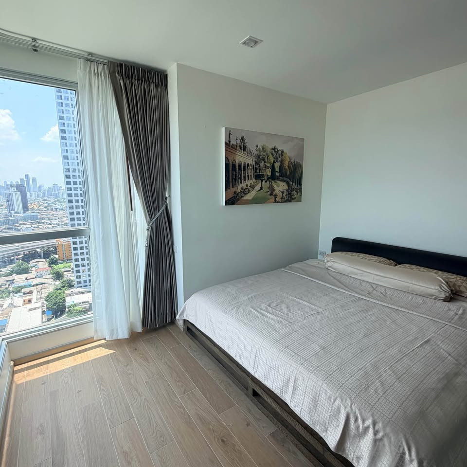 ให้เช่าคอนโด 2 นอน Rhythm Sukhumvit 50 ใกล้ BTS อ่อนนุช ห้องมุม ชั้นสูง วิวแม่น้ำ (Rt-01)